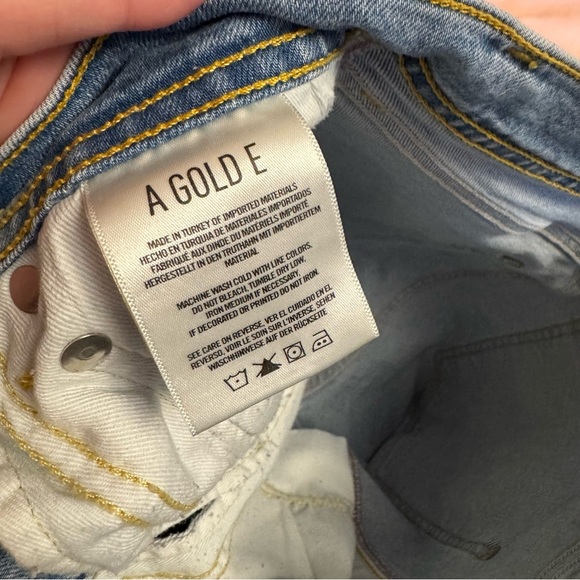 Agolde Light Blue Distressed Skinny Jeans - Picture 6 of 11